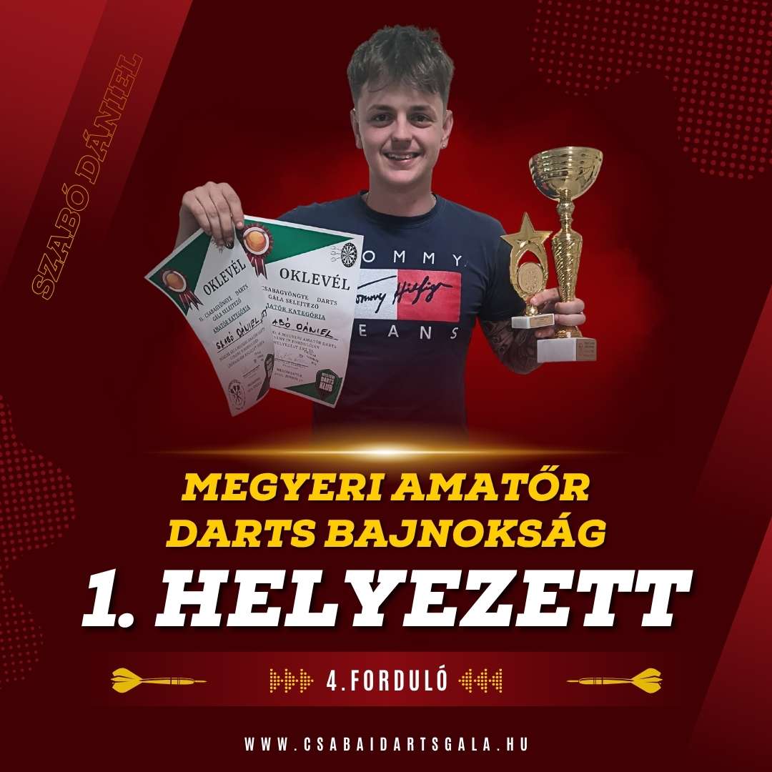 Szabó Dániel, első helyezett amatőr